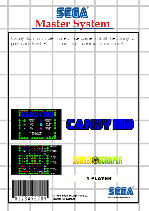 Candy Kid (Homebrew) — Box back